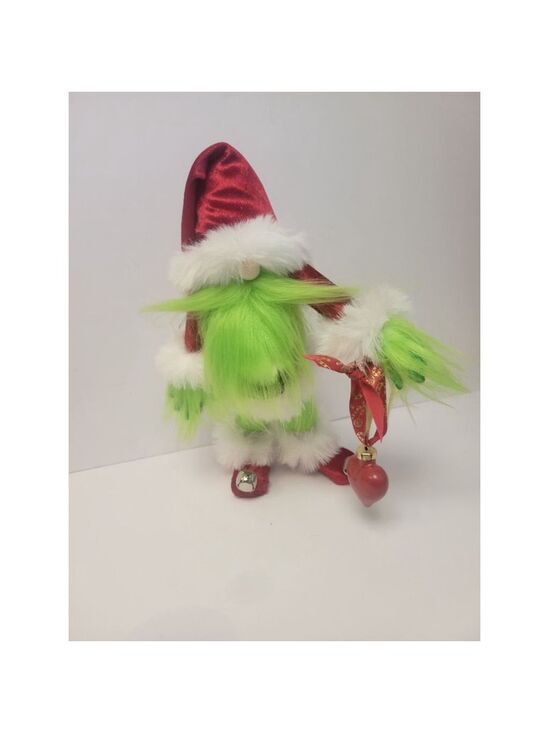 Handmade Other - Grinch Santa Gnome Handmade Holiday Decor Luxury Velvet Faux Fur